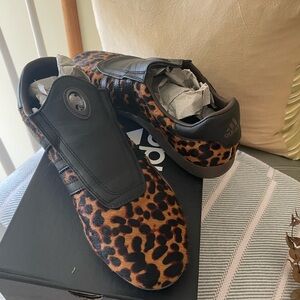 Adidas Women’s Taekwondo Mei Leopard Pattern Sneakers with Black Accents NIB